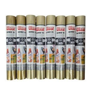 Siser New 11.8x36in EasyWeed HTV Heat Transfer Vinyl 6 Vegas Gold & 2 Gold Rolls